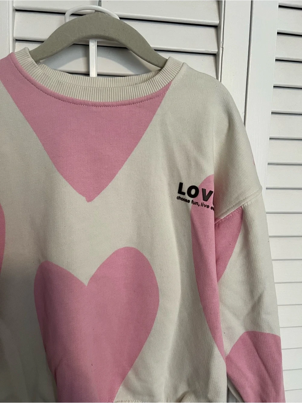 Zara Love Heart Pink & Cream Set